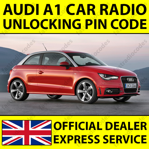 AUDI A1 RADIO NAVIGATION UNLOCKING PIN CODE CHORUS CONCERT RNS-E ...