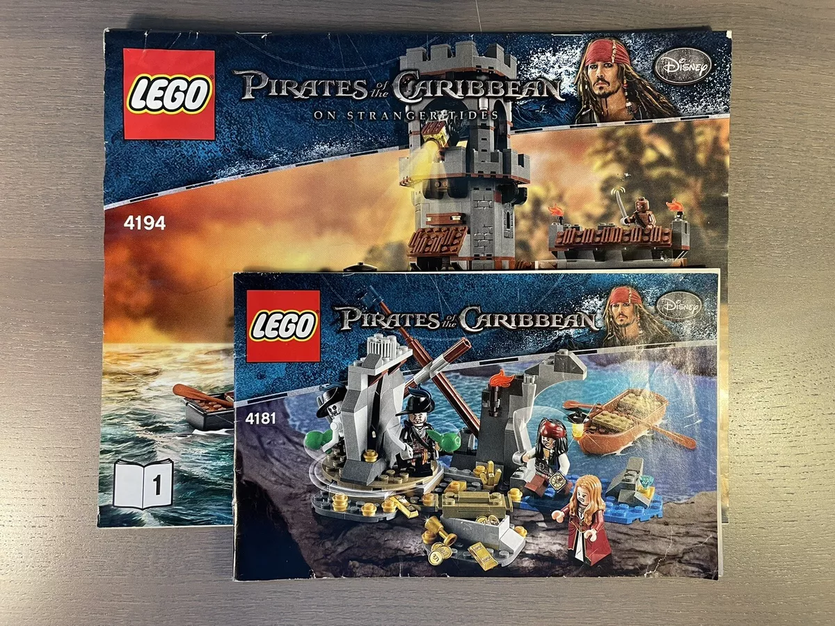 Lego Pirates of the Caribbean 4181 Isla De Muerta 4194 Whitecap Bay |