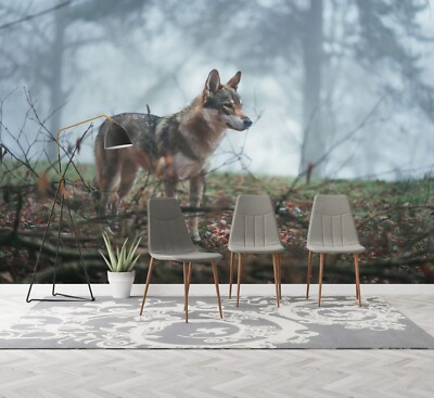 3D Forest Wolf O750 Wallpaper Wall Murals Removable Wallpaper Sticker Eve