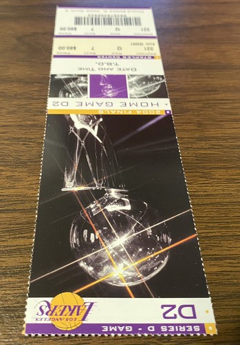 KOBE BRYANT / SHAQUILLE O’NEAL 2004 NBA FINALS LAKERS vs PISTONS GAME 2 TICKET - 第 5/12 張圖片