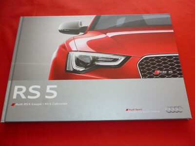 AUDI RS 5 8T 8F Coupe Cabriolet Hardcover Prospekt Brochure Depliant von 2014