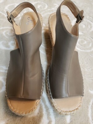 Journee Collection CREW-TAU Women's Crew Espadrille Wedge Sandals, Size:  11, | eBay