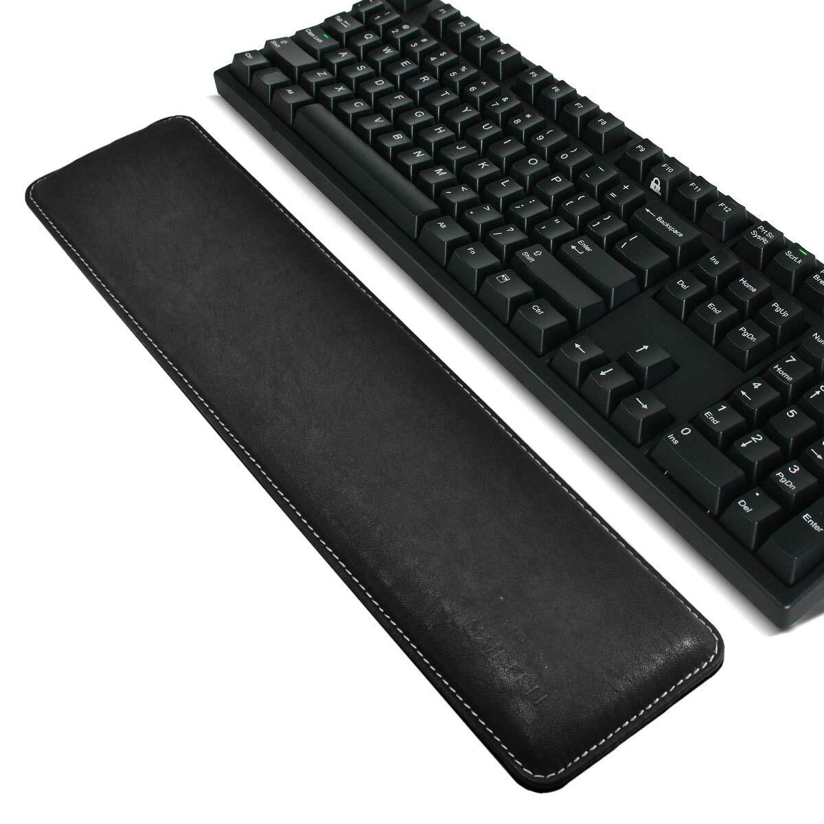 Ergonomic PU Leather Keyboard Wrist Rest Pad for Comfort and Support-image