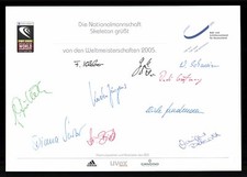 Skeleton Weltmeisterschaft 2005 Calgary 10x Original Signiert +G 19564