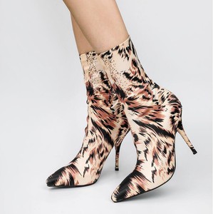 glow pointed toe bootie