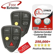 2 Remote Key Fob for 2000 2001 2002 2003 Volvo V70