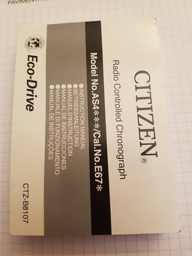 Libretto istruzioni Citizen eco-drive | eBay