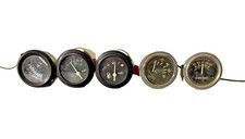 Random Lot Of Old Gauges Untested Oil Pressure Fuelamperes