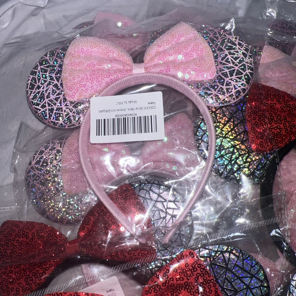 Juego de 14 diademas ODOCARE niñas mujeres, Disney, Minnie Mouse Foto 4 de 4