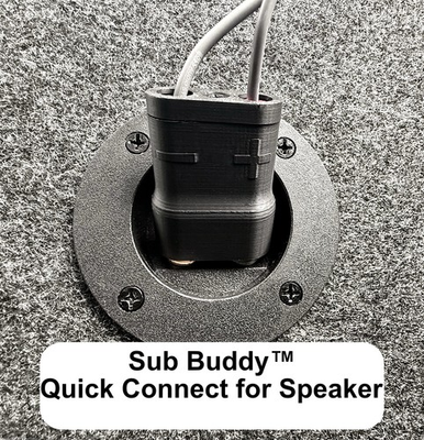 #ad Sub Buddy. The Original Speaker Subwoofer Quick Connect Disconnect $19.99