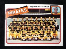 1980 TOPPS Pittsburg Pirates TEAM Checklist Card #551