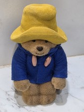 Paddington Bear Bank Figure 1987 6" tall Vintage Eden Toys flocked