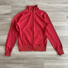 Nike Full Zip Mock Neck Sweater Red Youth Boys Medium