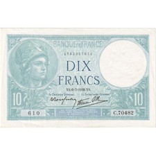 [#1291338] France, 10 Francs, Minerve, 1939-07-06, C.70482, UNC