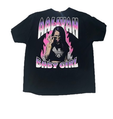 Aaliyah BabyGirl Princess of R&B Short Sleeve T-Shirt Size XL