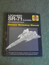 Lockheed SR-71 Blackbird. Haynes. Mint condition Hardback 2018
