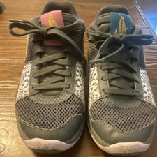 Nike Ja 1 Unisex Kids 5Y Low Top Basketball Sneakers Gray/White/Gold