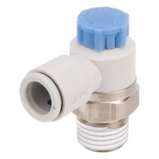 SMC AS2211F-02-06SA Speed Control Valve,1/4in BSPT,Meter In 48J199