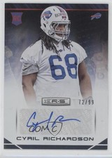 2014 Panini Rookies & Stars 72/99 Cyril Richardson #123 Auto 0v1