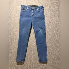 Curve Appeal Skinny Jeans Womens 10/30 fit 31x27 blue High Rise stretch ankle