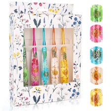 Crochet Hook Set, 5 PCS Crochet Hooks with Case 4mm, 4.5mm, 5mm, 5.5mm, 6mm , F