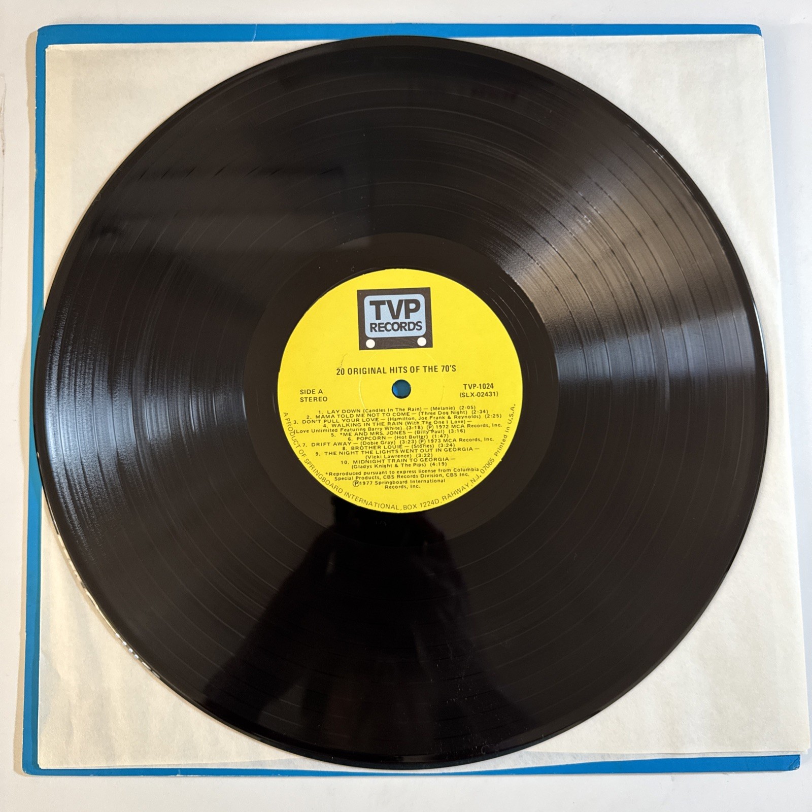 20 Original Hits of the 70's TVP-1024 Vinyl LP NM-/VG+