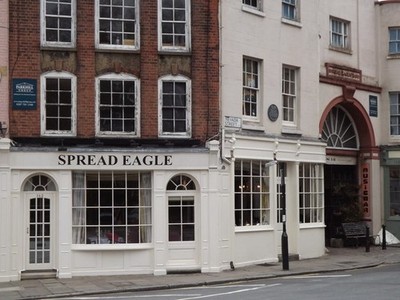 Photo A3 Spread Eagle Yard Greenwich/TQ3977 Georgian inn with arched pe c2012