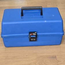 VTG ArtBin Storage Case Blue Tackle Box For Art Supplies Two-Tier Model 8299 USA