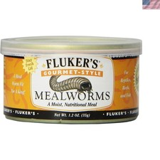 Gourmet Mealworms, Canned Food for Reptiles, Fish, Birds and Small Animals, 1...