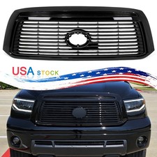 Black Onyx Front Bumper Upper Grille Grill Fits Toyota Tundra Limited 2010-2013