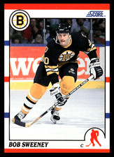 1990-91 Score American Bob Sweeney #235 Boston Bruins NHL Hockey Base Set