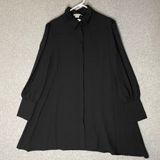 GLAMOROUS Shirt Dress Balloon Sleeve Button Large Short Chic French Cuff