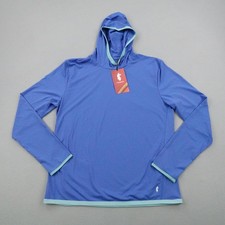 Cotopaxi Hoodie Men Large Azure Blue Sombra Sun Pullover Lightweight UPF 50 NEW