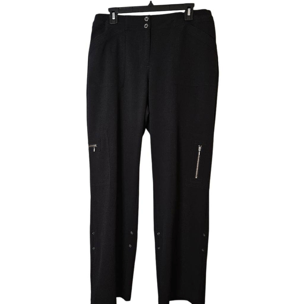 Zenergy (Chico's) black travel pants. Size 1(10-12).#997