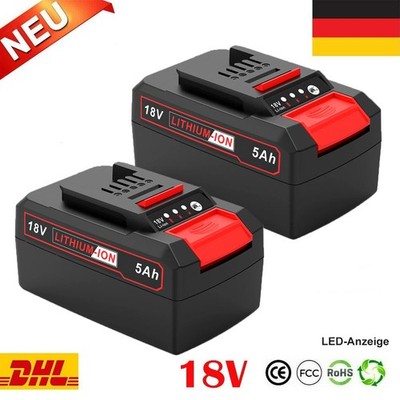 2x 5,0Ah Akku Für Einhell 18V Ersatzakku POWER X-CHANGE Lithium PXC Batterien DE