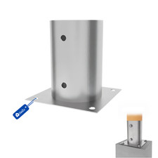 Support de Poteau à Visser Galvanisé à Chaud Rond Bois Clôture Pergola Base