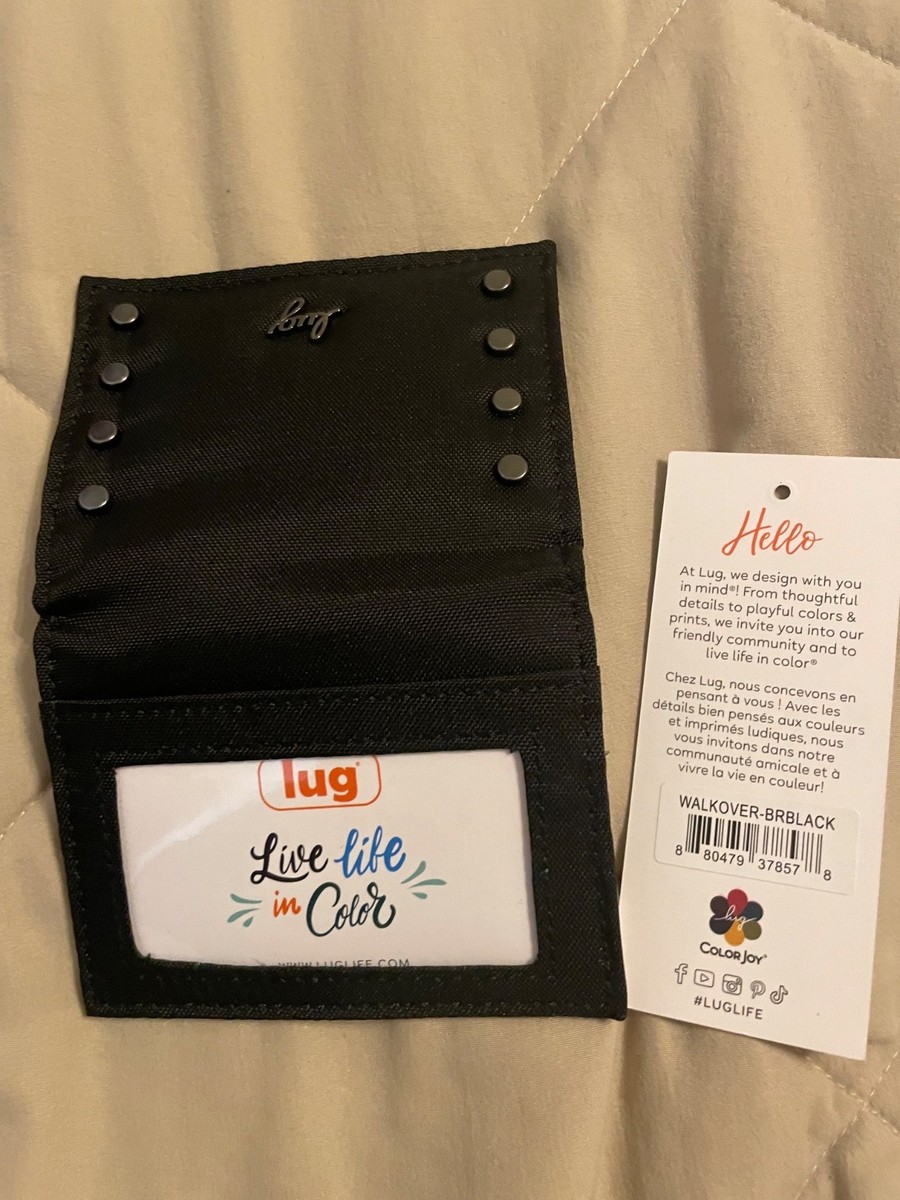 Lug- Walkover Wallet With RFID Protection in Brushed Black NEW | eBay