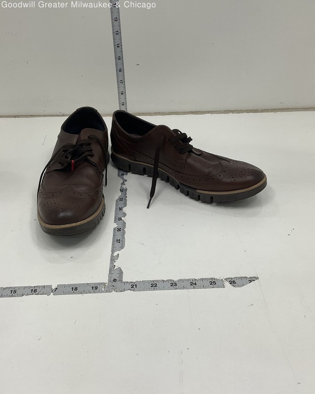 Stefano Di Roma Brown Leather Men's Dress Shoe Size 10