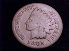 1885 Indian Head Cent, Good Grade.
