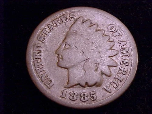 1885 Indian Head Cent, Good Grade.