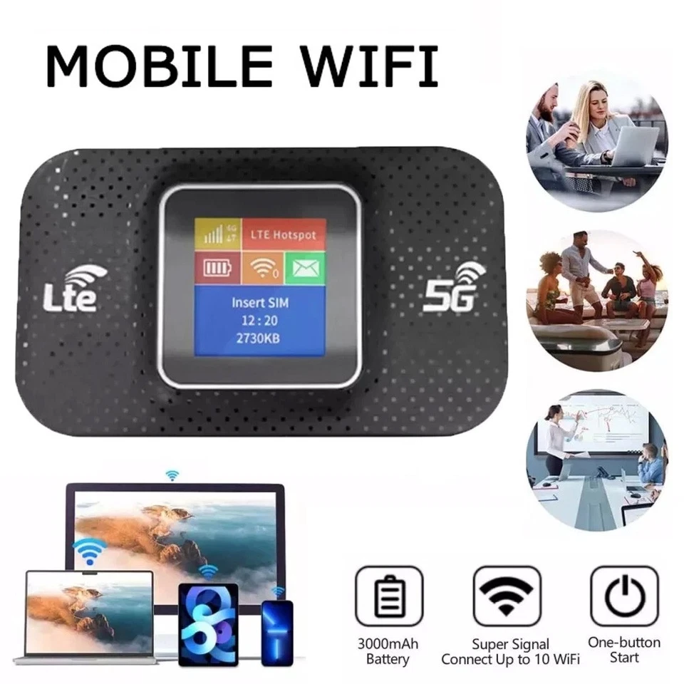 5G LTE Tragbare Mobiler Wireless WLAN Router Hotspot WiFi Modem SIM Karte Neu - Bild 4 von 4
