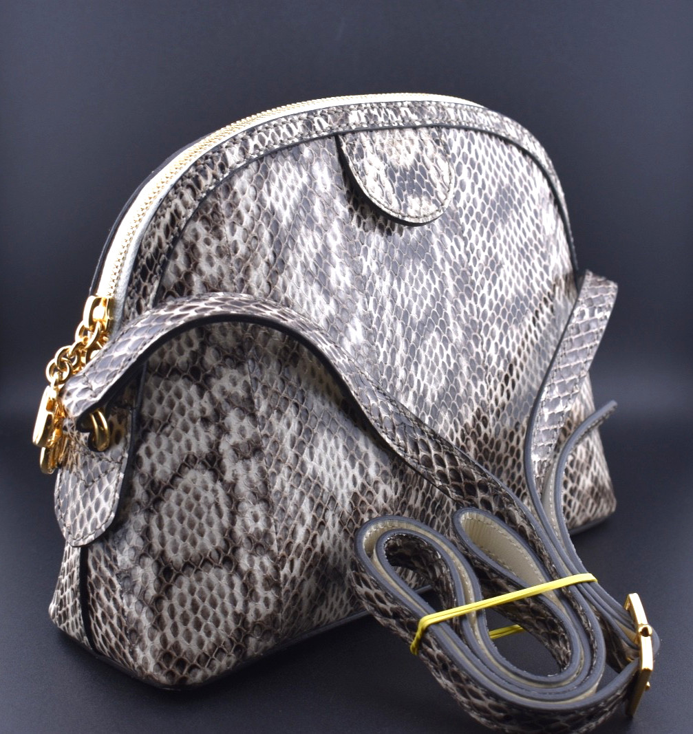 Gucci Ophidia Dome Snakeskin GG Python Leather Cr… - image 6