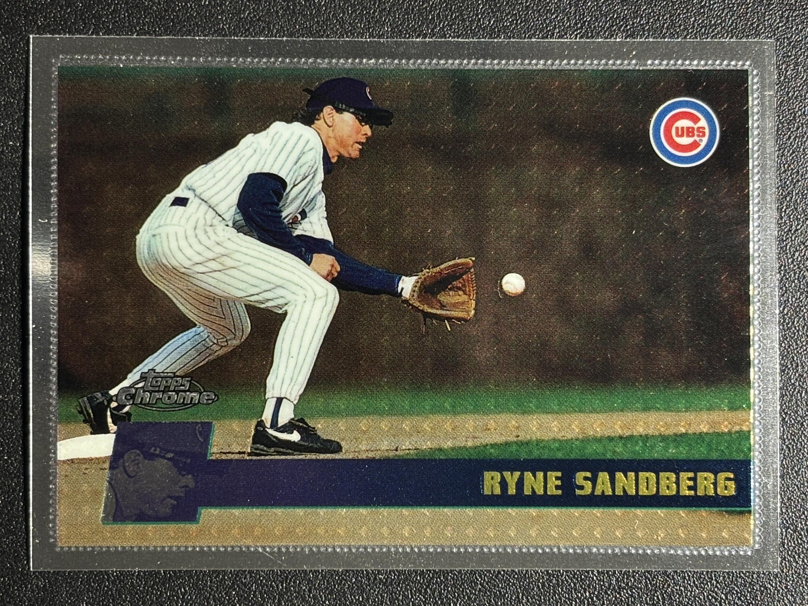 1996 Topps Chrome #144 Ryne Sandberg Chicago Cubs