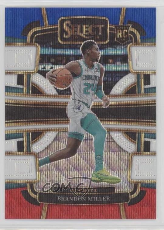 2023-24 Panini Select Concourse Tri-Color Prizm Brandon Miller #80 Rookie RC 0l1