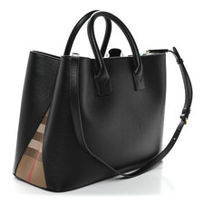BURBERRY Grainy Calfskin House Check Medium Bermondsey Tote - Brand New w/ Tags