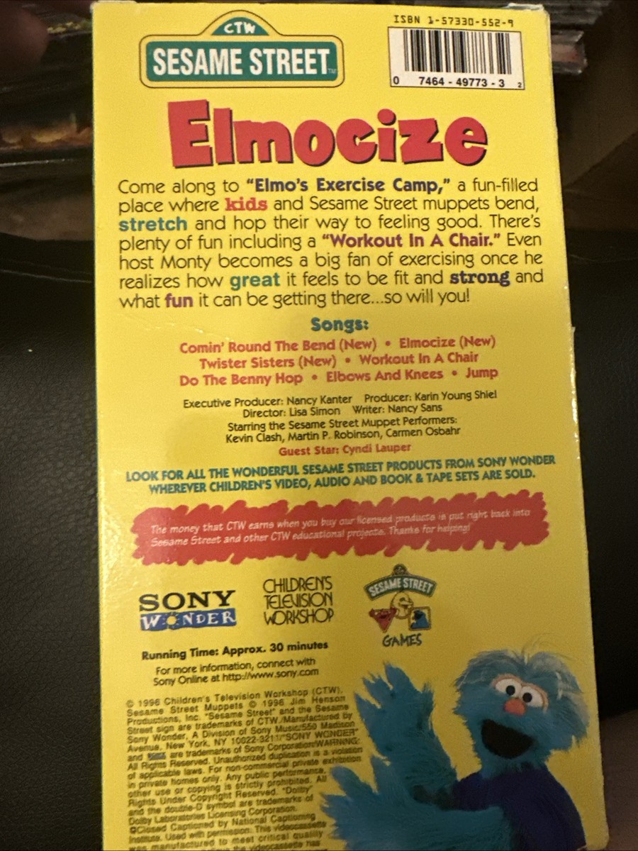 Sesame Street - Elmocize (VHS, 1996) 74644977332| eBay