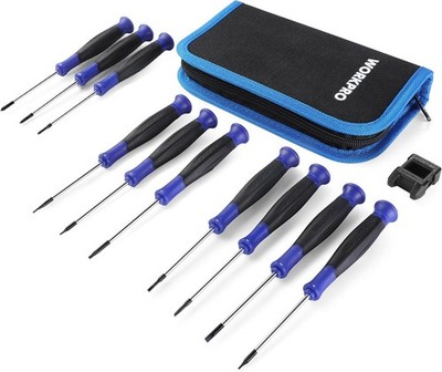 Präzisions-Schraubendreher-Set, 10-teilig | Cr-V-Stahl, magnetische Spitzen zur Reparatur