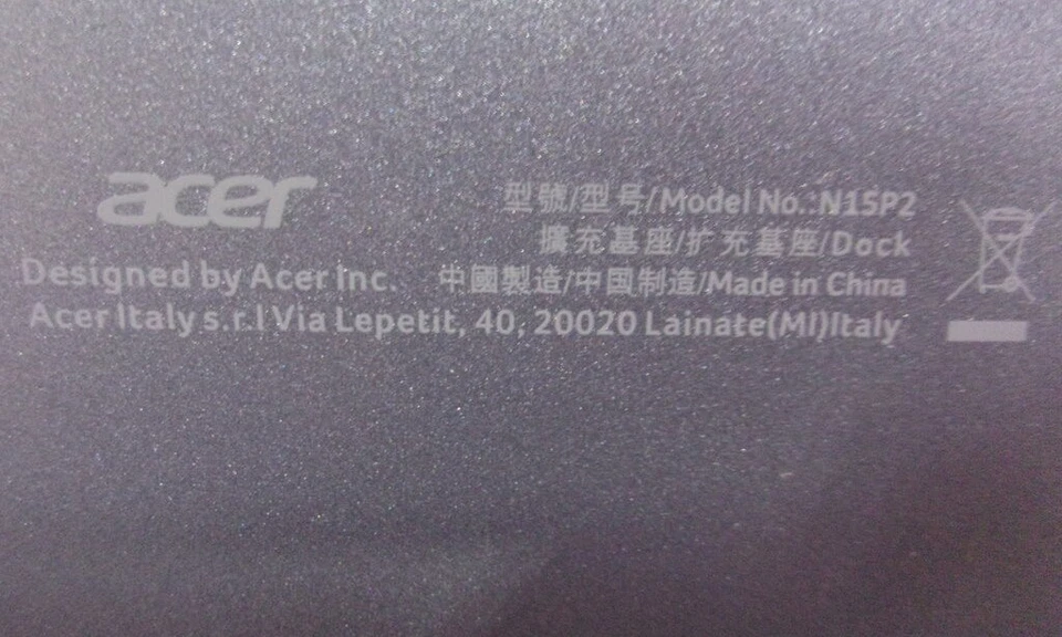 Acer N15P2 Keyboard Dock USB - Image 2 of 4