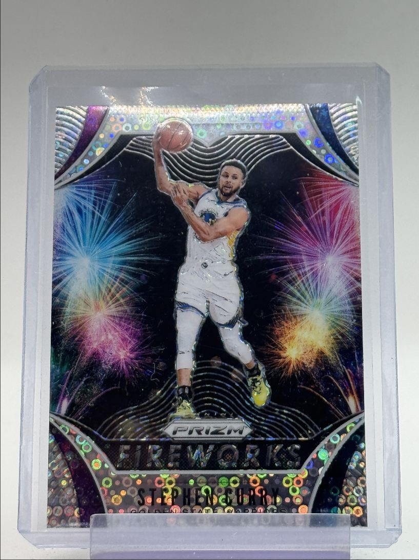 STEPHEN CURRY 2019-20 PANINI PRIZM FIREWORKS FAST BREAK WARRIORS Q3714