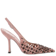 Rene Caovilla Petra Point-Toe Slingback Pumps